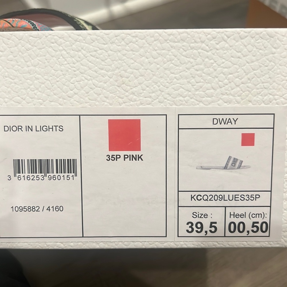 Dior pink flat sandal